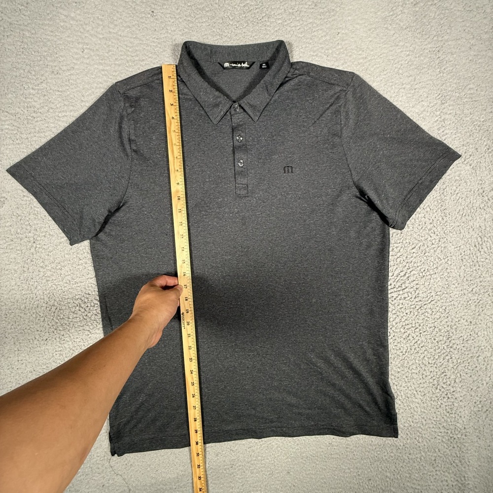 Travis Mathew Shirt Mens XXL Gray Performance Golf Polo Stretch Casual Preppy - Picture 4 of 11